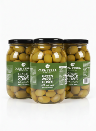 د انار غوندې بشپړ شنه زیتون (Olea Terra) 