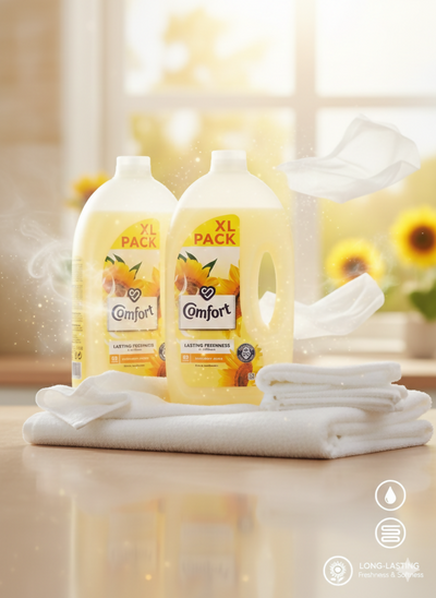 د کامفورت د جامو نرمونکی – د لمرینو ورځو بوی (د ۸۳ ځلو مینځلو لپاره)