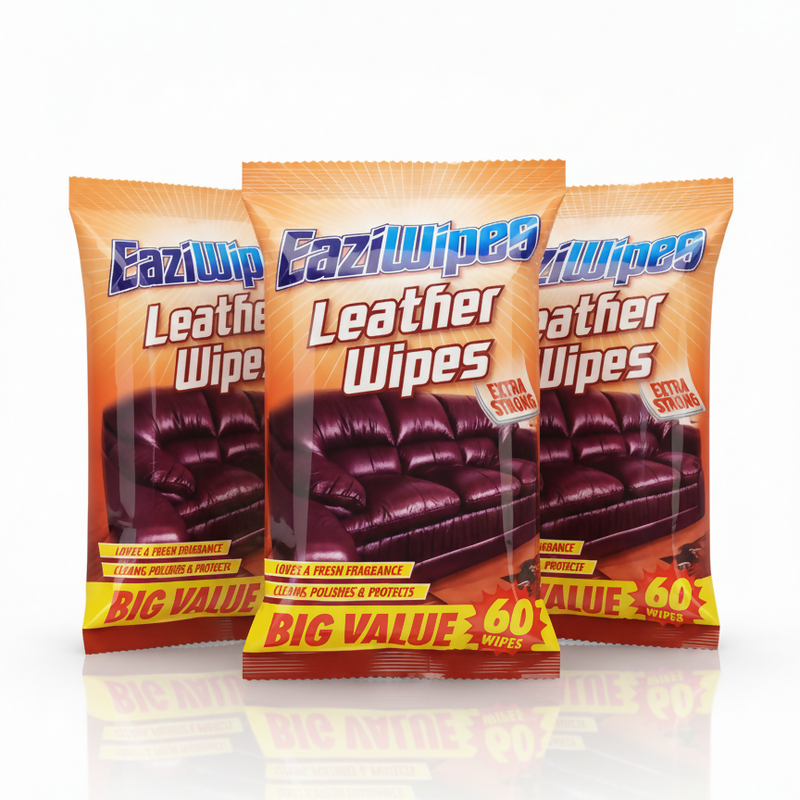  دستمال مرطوب مخصوص چرم - بسته اقتصادی (۶۰ عددی - EaziWipes) 