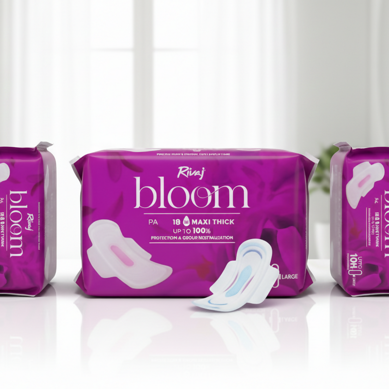 Bloom Maxi Thick - Up to 100% Protection (18 Large Pads)