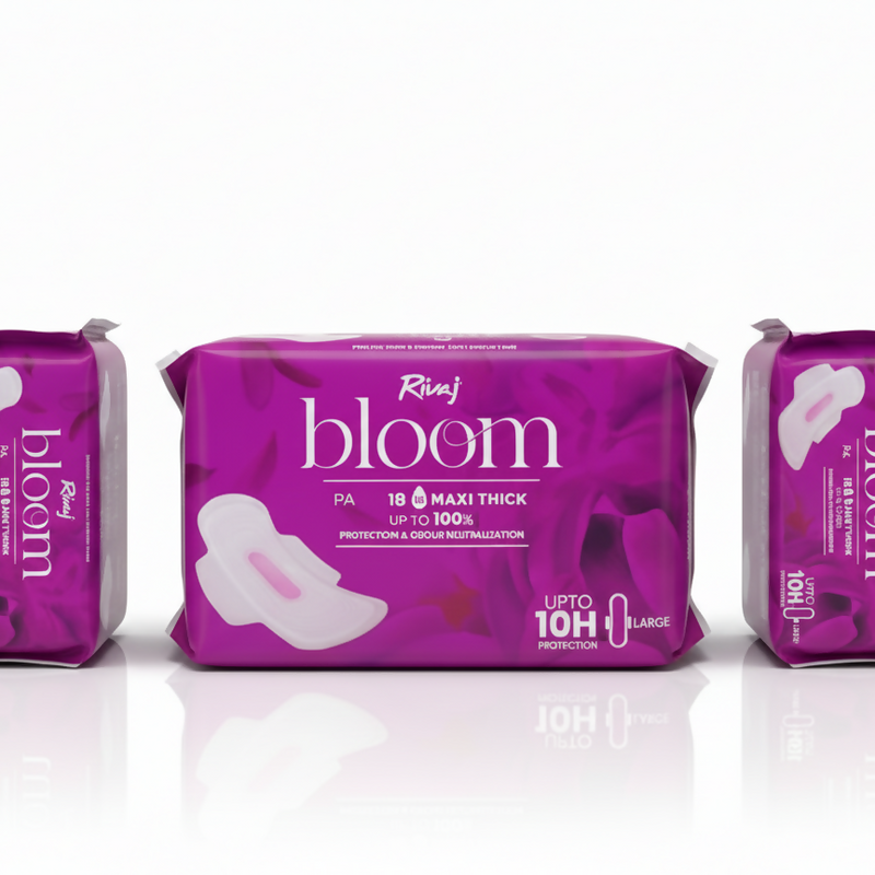 Bloom Maxi Thick - Up to 100% Protection (18 Large Pads)