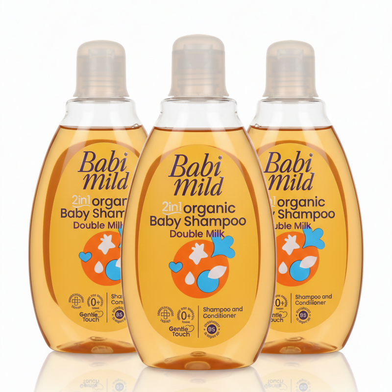 د ماشومانو ۲ په ۱ کې ارګانیک شامپو (Babi Mild)