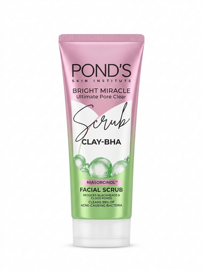 Bright Miracle Ultimate Pore Clear Facial Scrub (Clay-BHA)