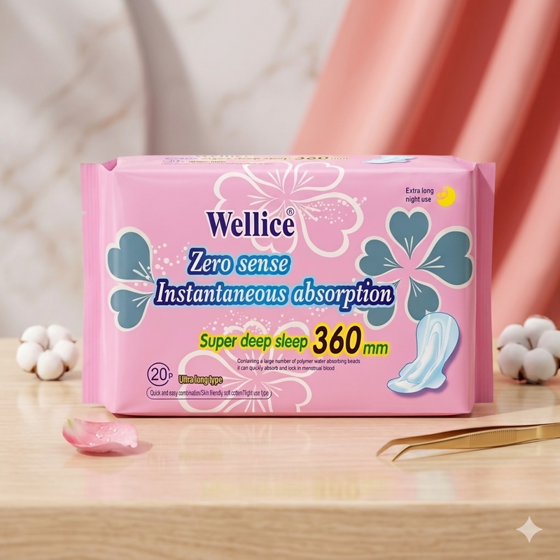 Wellice Zero Sense Instantaneous Absorption Sanitary Pads