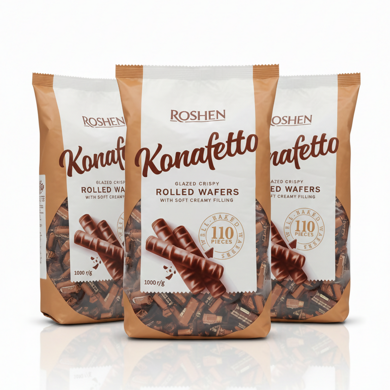 Konafetto (Glazed Crispy Rolled Wafers)
