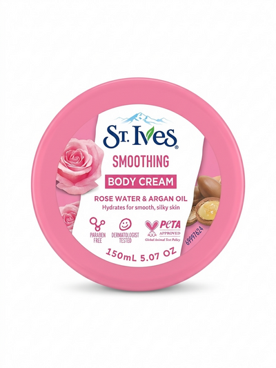 Smoothing Body Cream Rose Water & Argan Oil