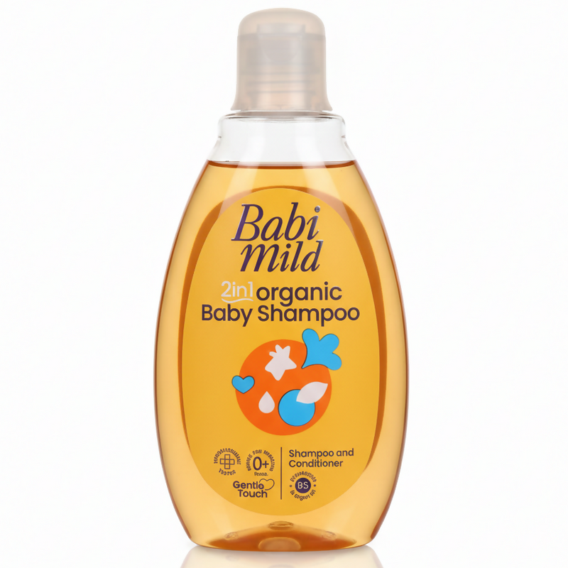 د ماشومانو ۲ په ۱ کې ارګانیک شامپو (Babi Mild)