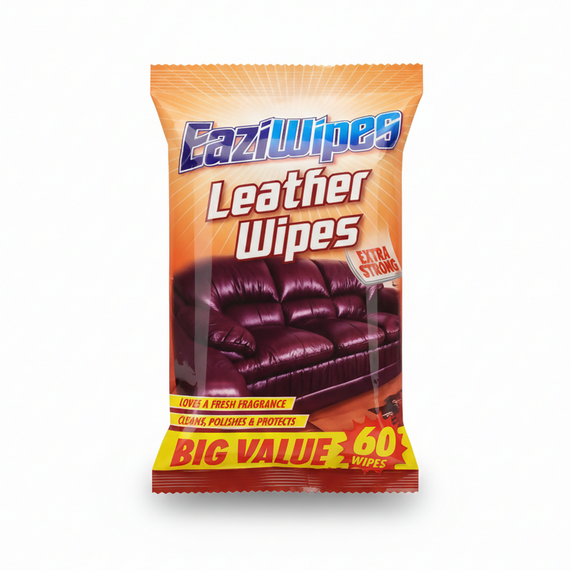  دستمال مرطوب مخصوص چرم - بسته اقتصادی (۶۰ عددی - EaziWipes) 